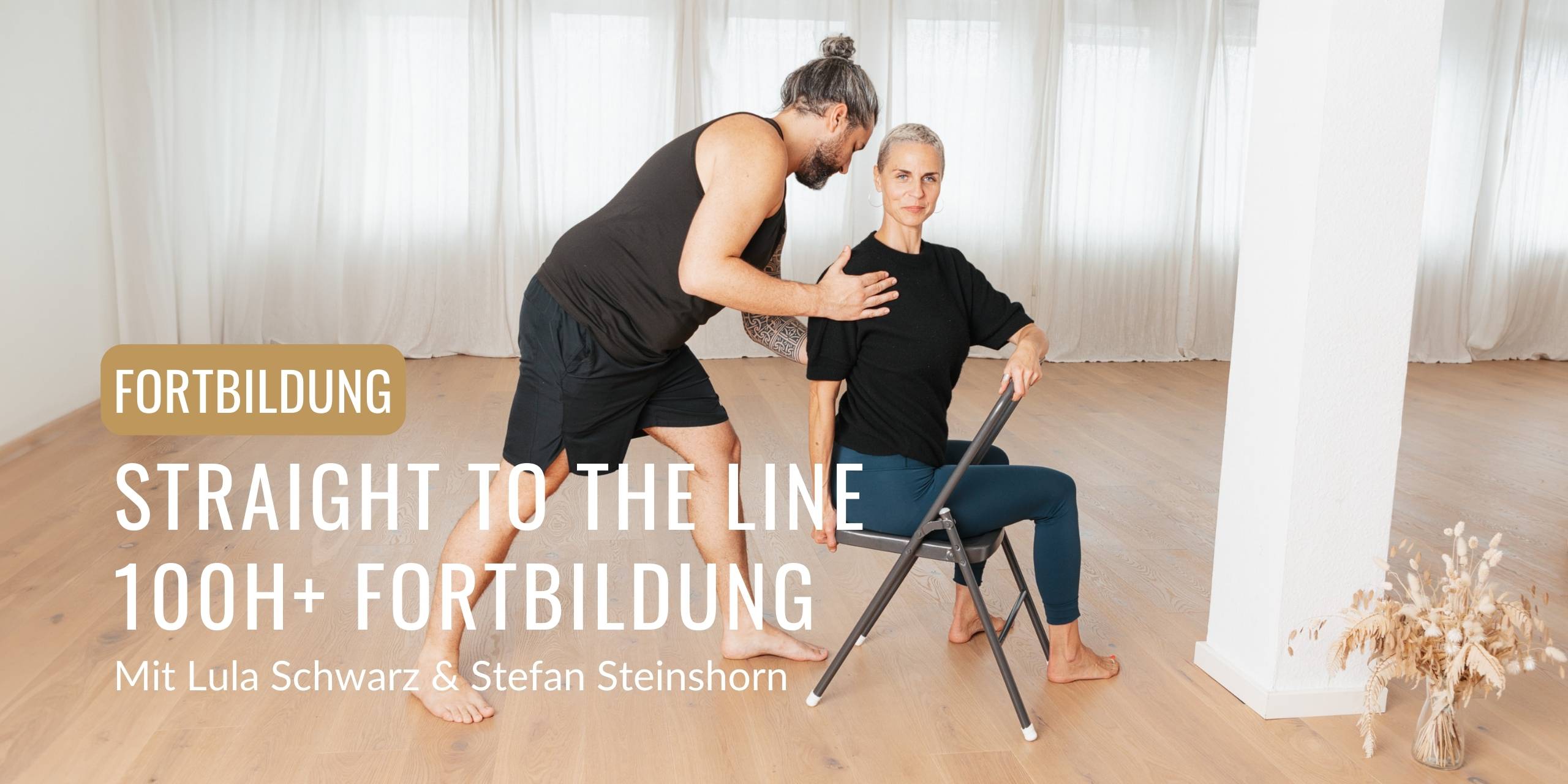 Straight to the Line 100 h+ Yoga Fortbildung im bodhi Studio mit Stefan Steinshorn und Lula Schwarz