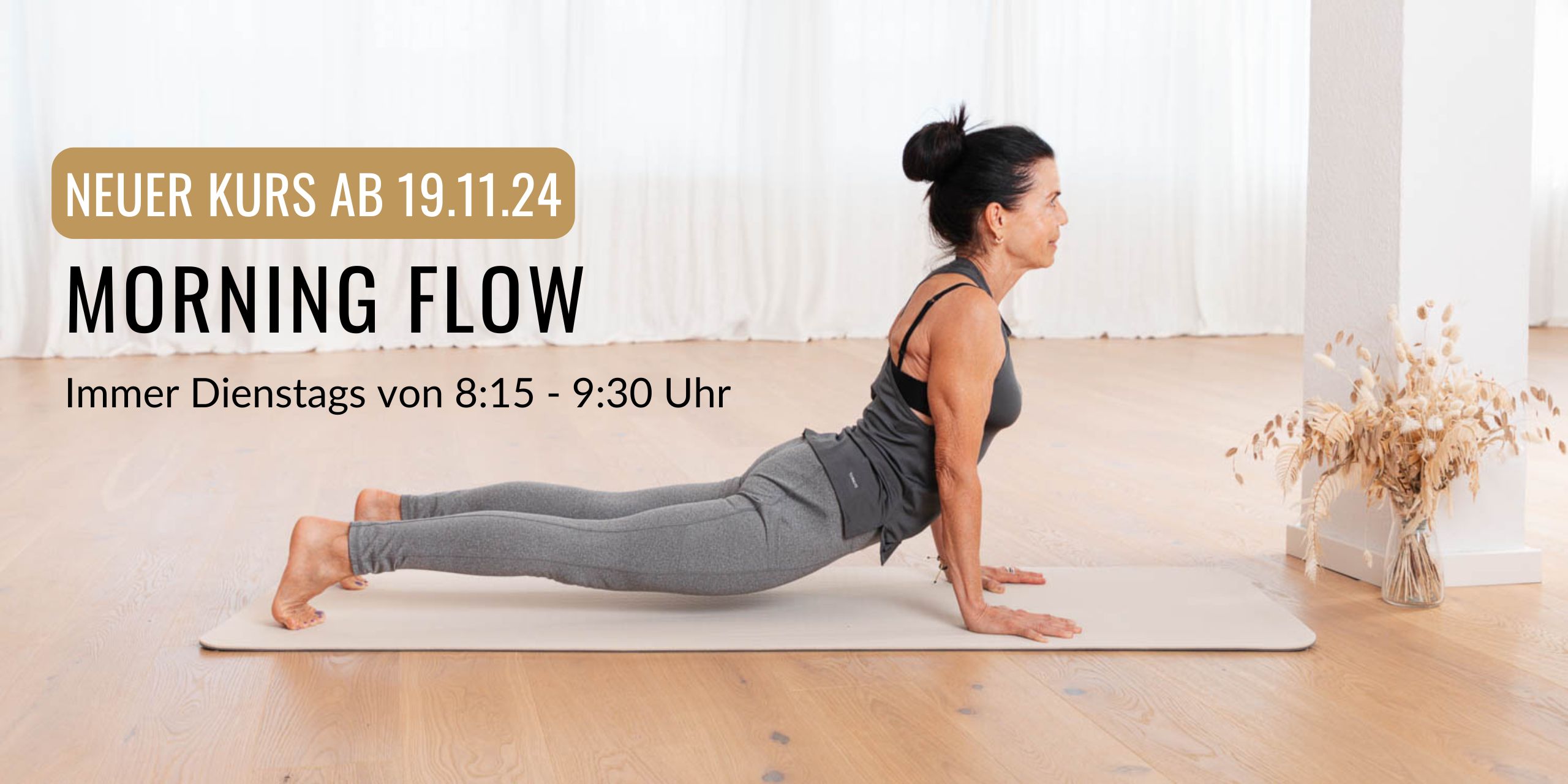 Morning Flow Vinyasa Yoga mit Jessica Fiebig im bodhi Studio